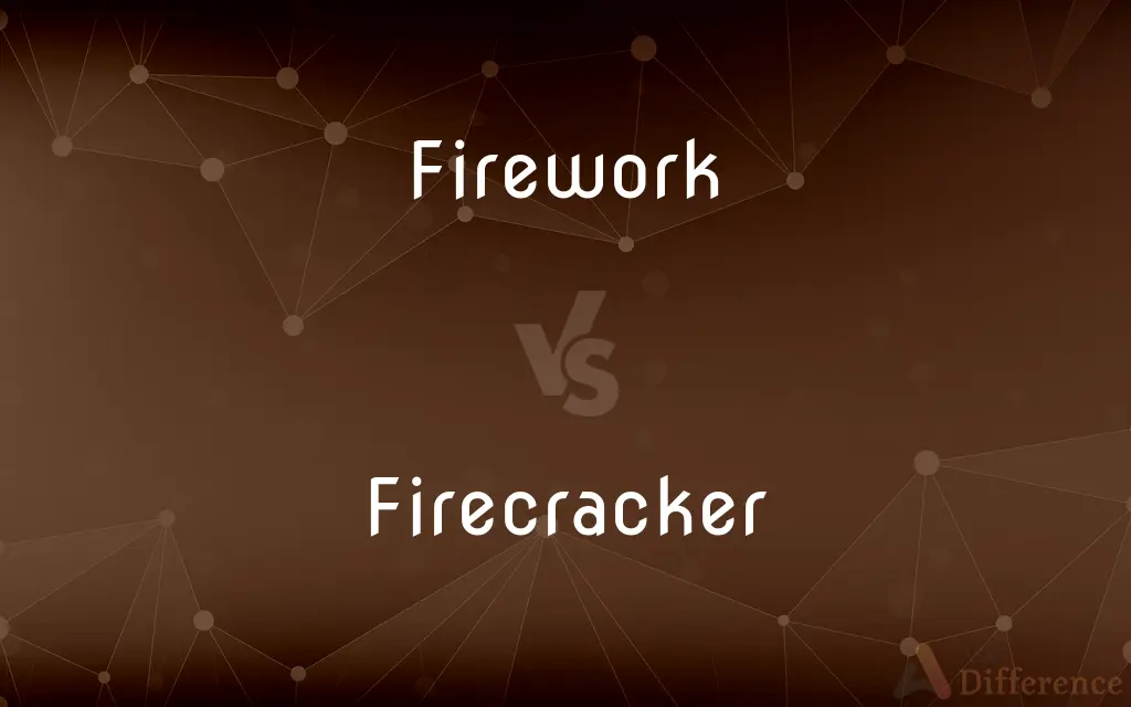 Firework vs. Firecracker — What's the Difference?