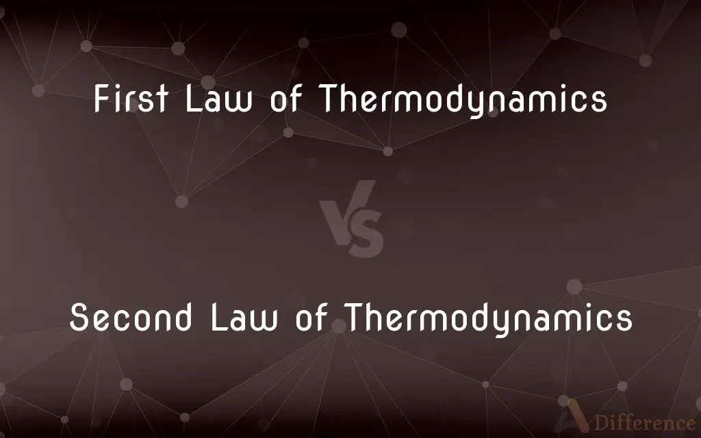 First Law of Thermodynamics vs. Second Law of Thermodynamics — What's the Difference?