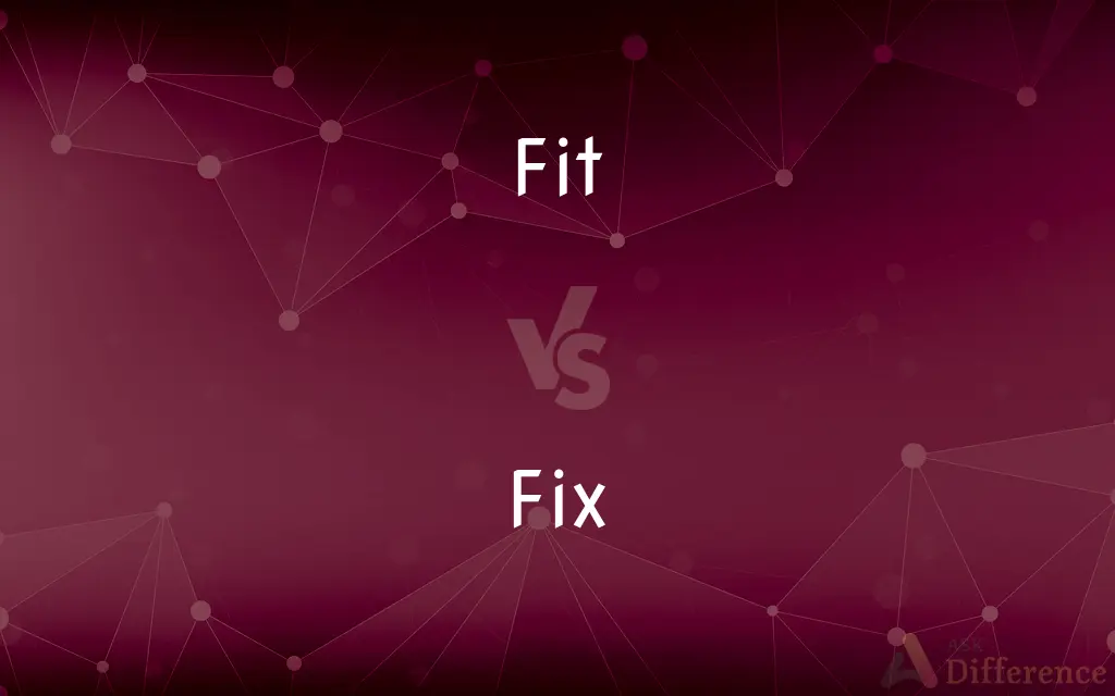 Fit vs. Fix — What's the Difference?