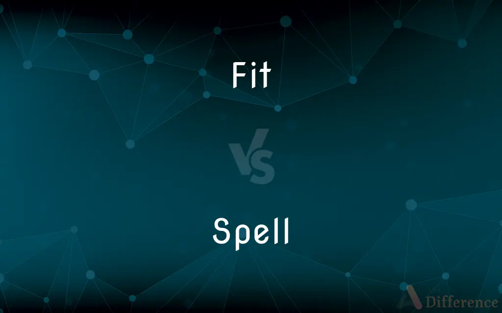 Fit vs. Spell — What's the Difference?