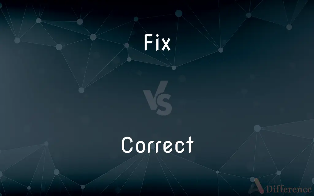 Fix vs. Correct — What's the Difference?