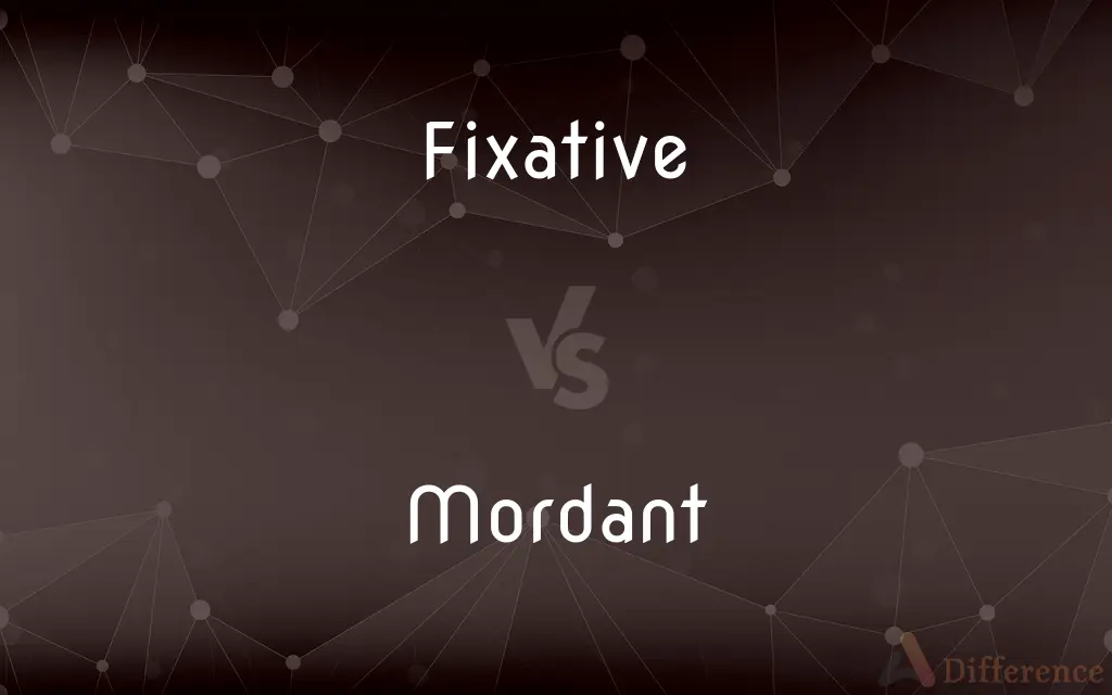 Fixative vs. Mordant — What's the Difference?