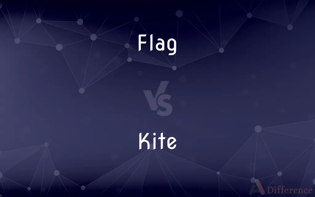 Flag vs. Kite — What's the Difference?