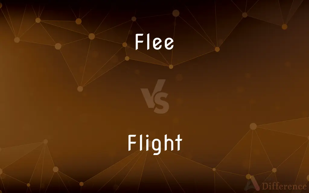 Flee vs. Flight — What's the Difference?