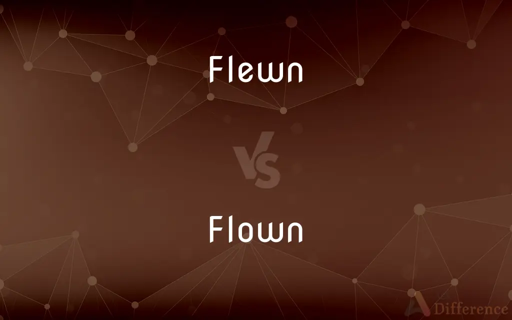 Flewn vs. Flown — Which is Correct Spelling?