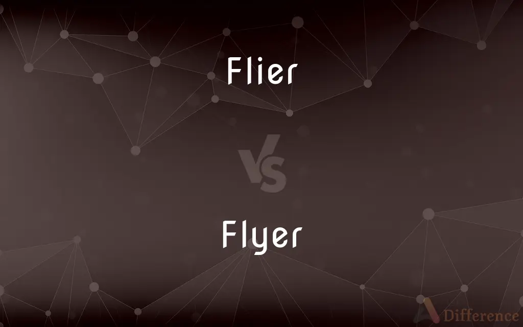 Flier vs. Flyer — What's the Difference?