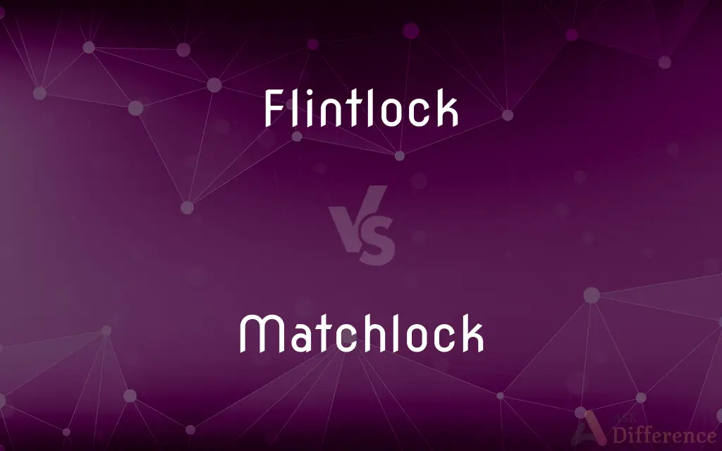 Flintlock vs. Matchlock — What's the Difference?