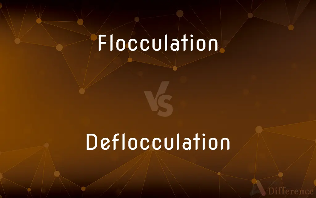 Flocculation vs. Deflocculation — What's the Difference?