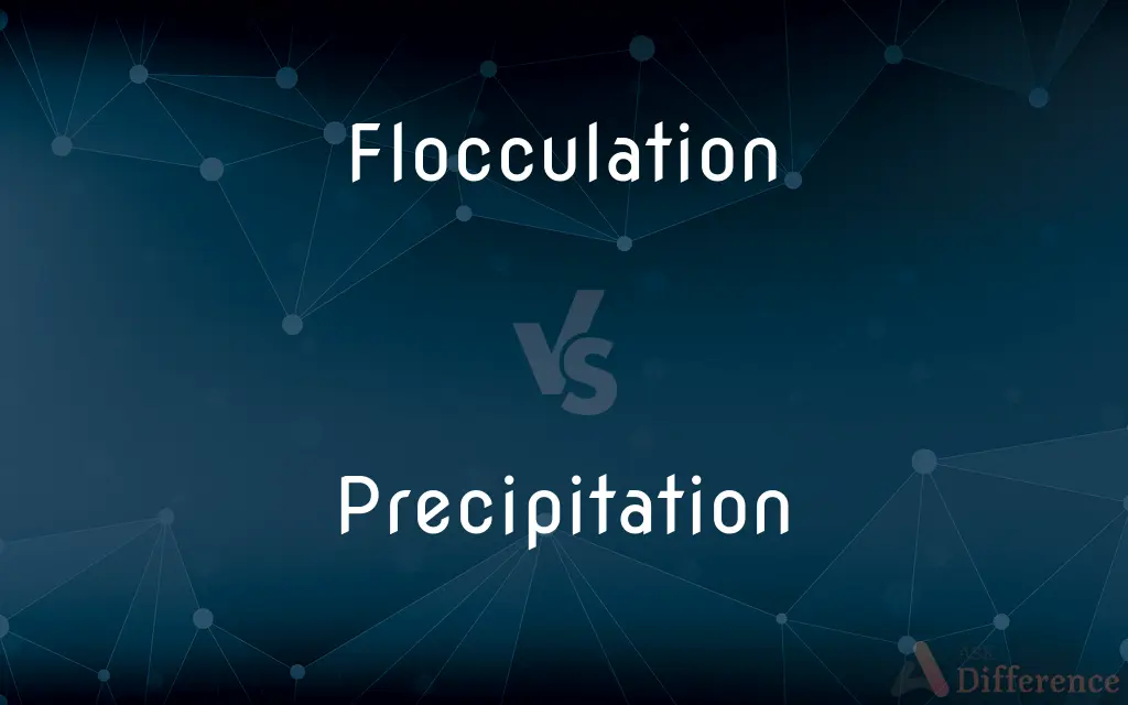 Flocculation vs. Precipitation — What's the Difference?