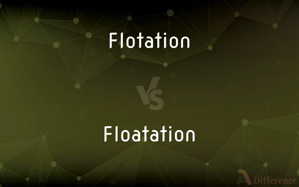 Flotation vs. Floatation — What's the Difference?
