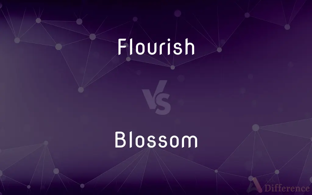 Flourish vs. Blossom — What's the Difference?
