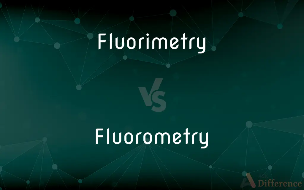 Fluorimetry vs. Fluorometry — What's the Difference?