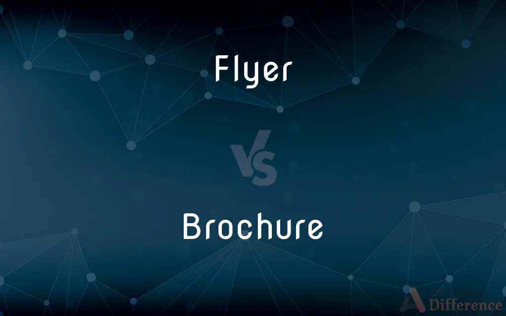 Flyer vs. Brochure — What's the Difference?
