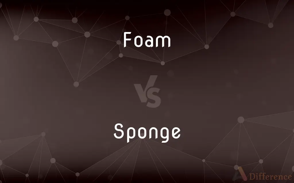 Foam vs. Sponge — What's the Difference?