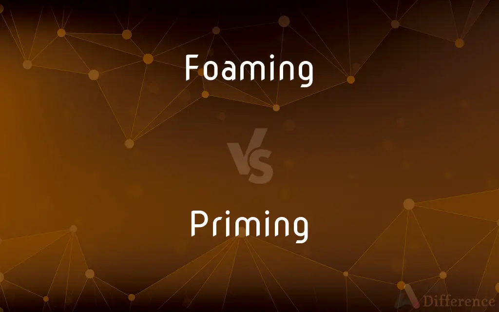 Foaming vs. Priming — What's the Difference?