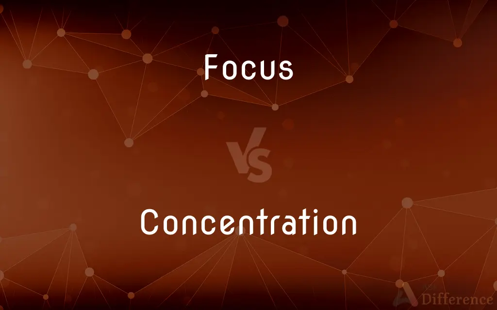 Focus vs. Concentration — What's the Difference?