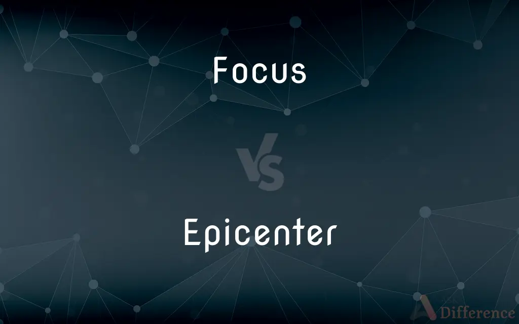 Focus vs. Epicenter — What's the Difference?