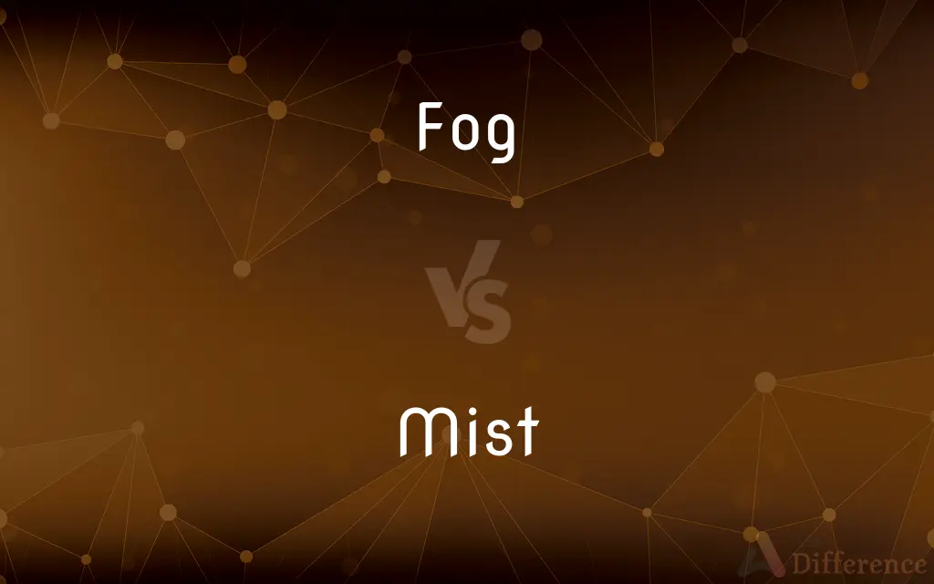 Fog vs. Mist — What's the Difference?