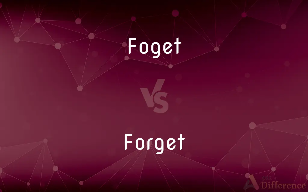 Foget vs. Forget — Which is Correct Spelling?