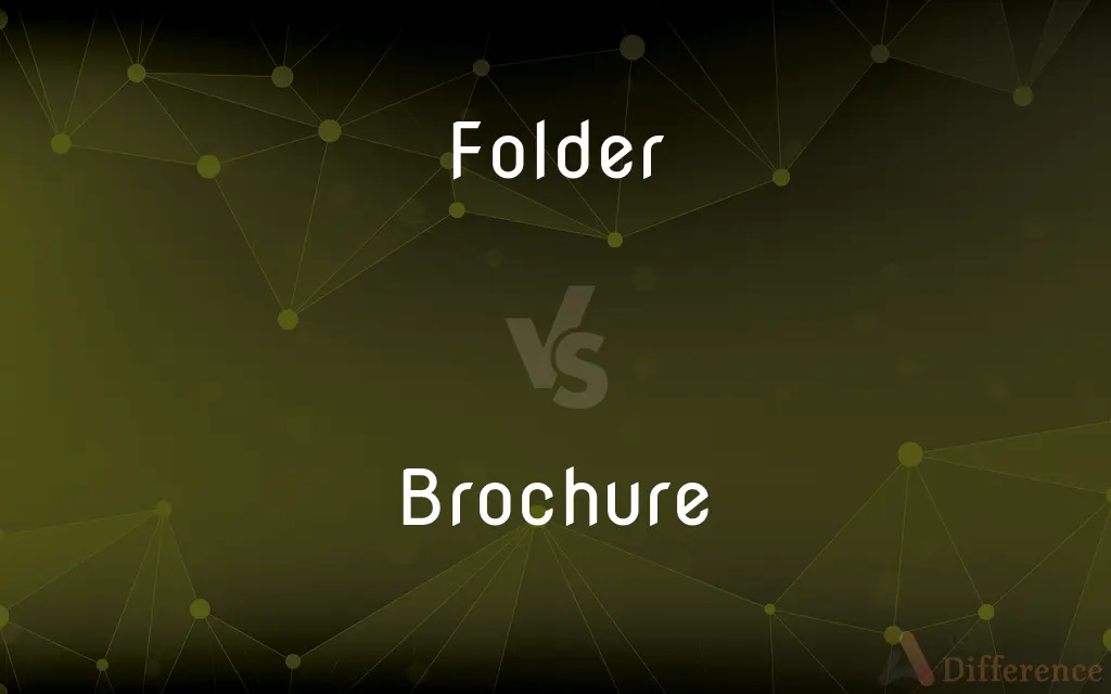 Folder vs. Brochure — What's the Difference?