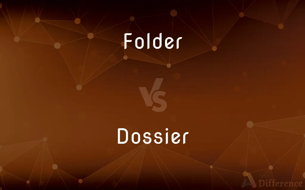 Folder vs. Dossier — What's the Difference?
