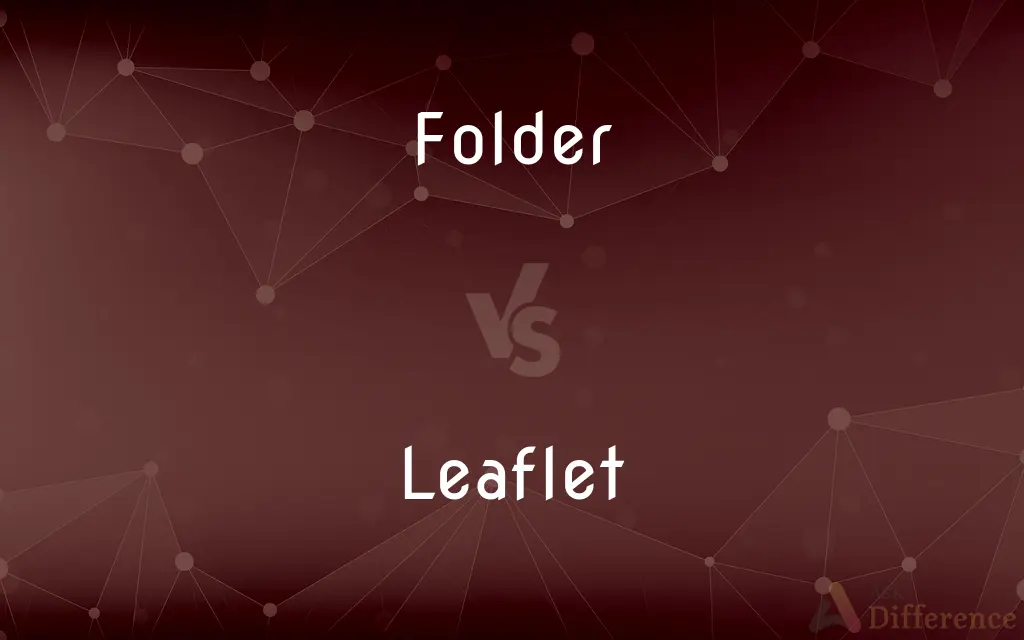 Folder vs. Leaflet — What's the Difference?