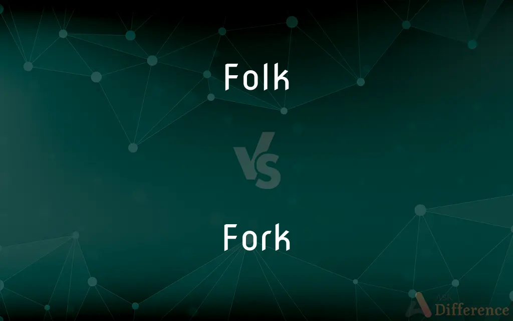 Folk vs. Fork — What's the Difference?