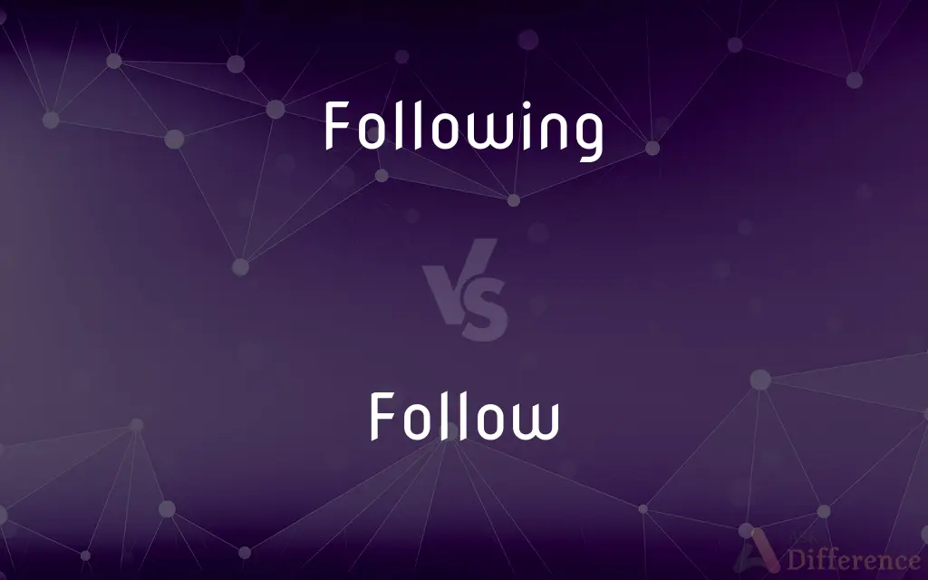 Following vs. Follow — What's the Difference?