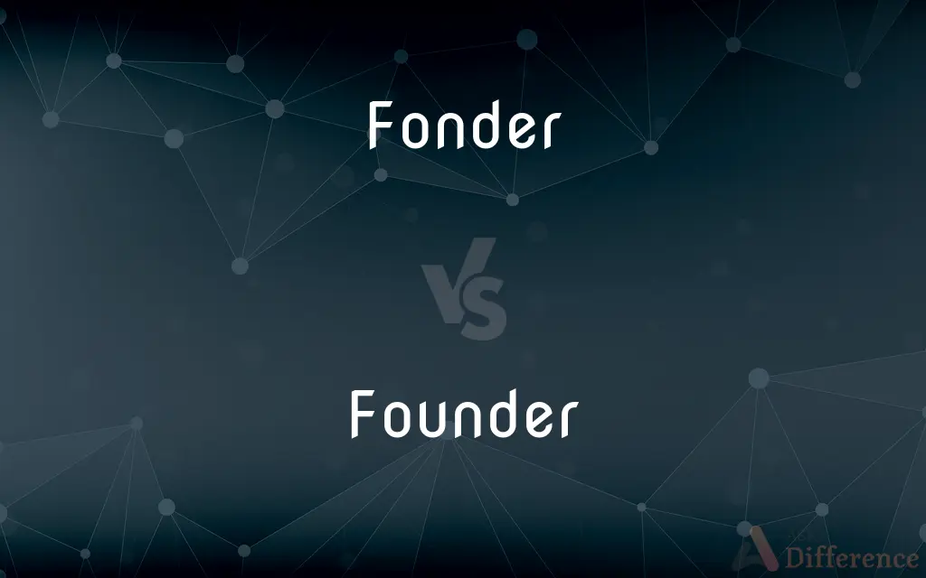 Fonder vs. Founder — What's the Difference?