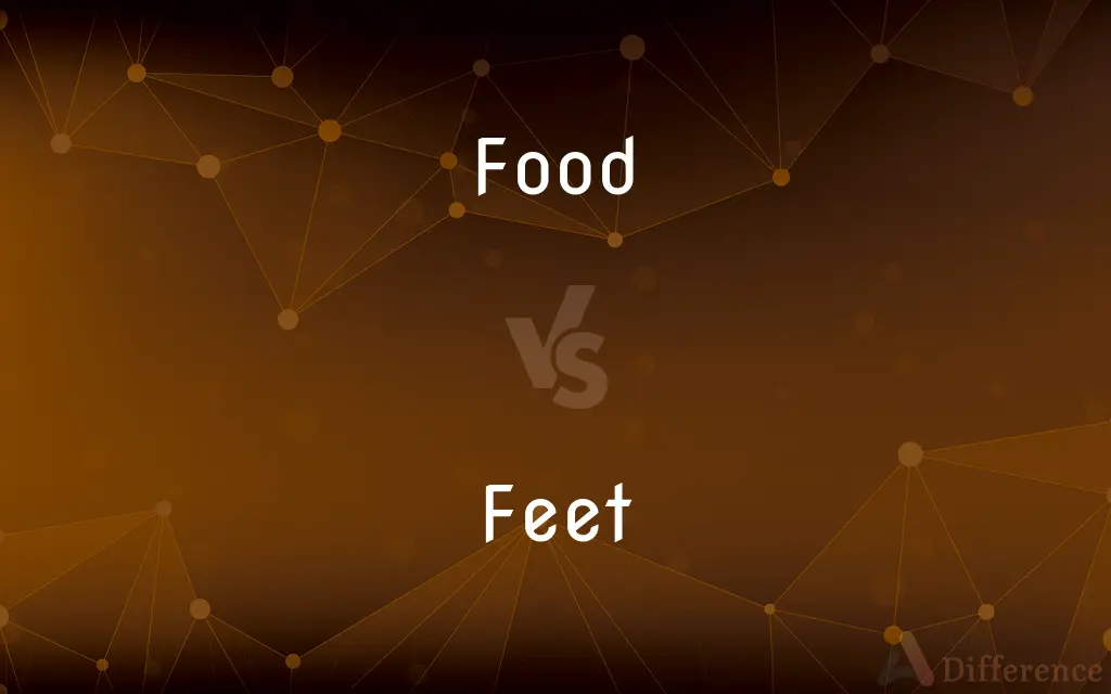 Food vs. Feet — What's the Difference?