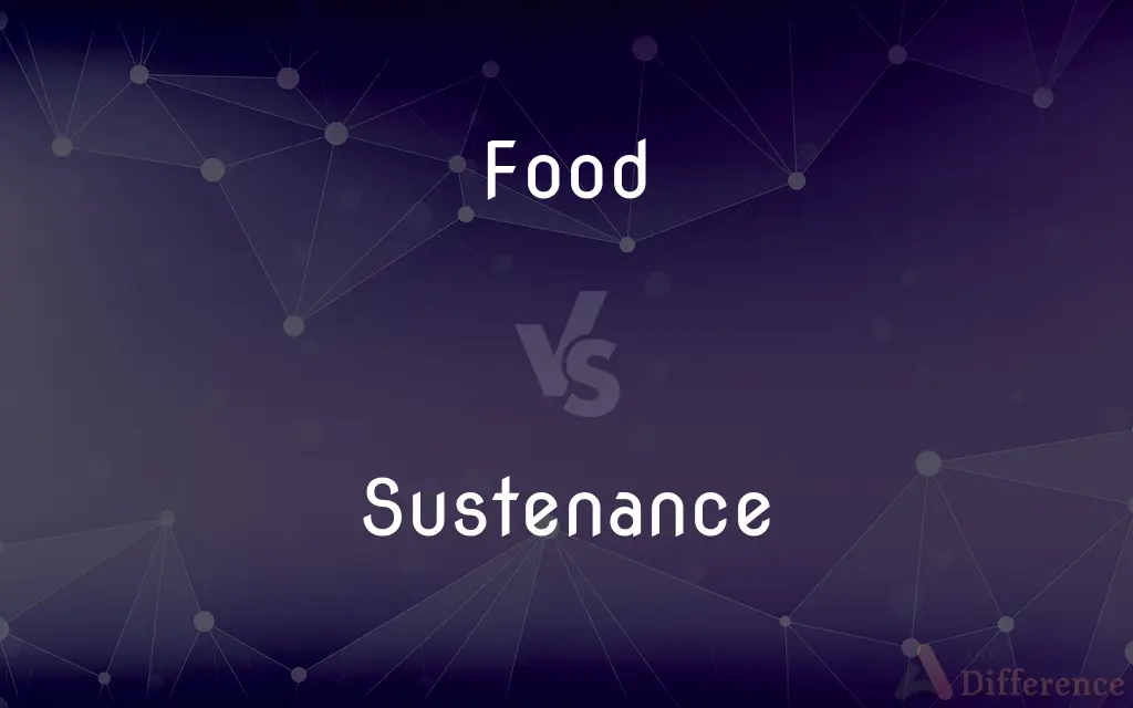 Food vs. Sustenance — What's the Difference?