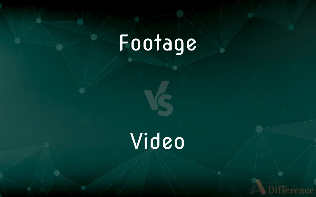Footage vs. Video — What's the Difference?