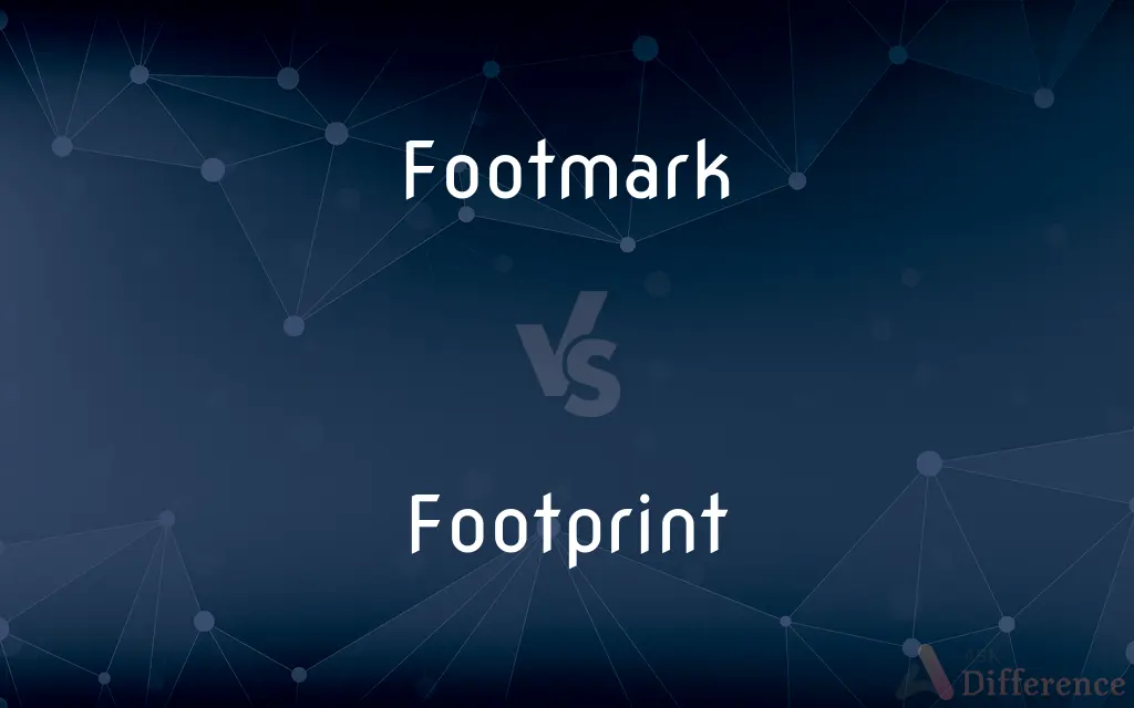 Footmark vs. Footprint — What's the Difference?