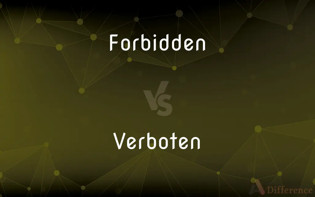 Forbidden vs. Verboten — What's the Difference?