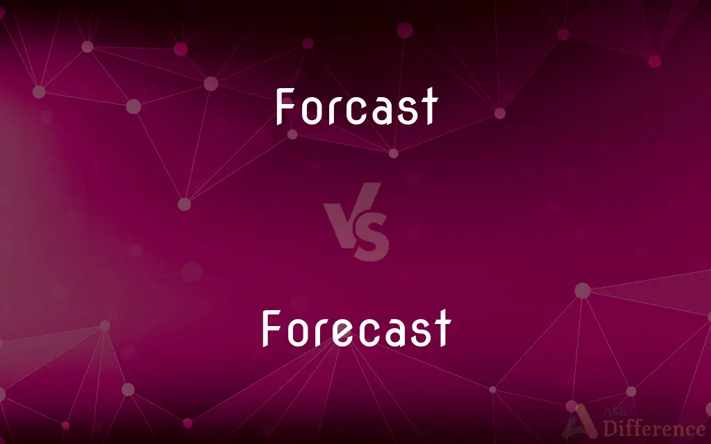 Forcast vs. Forecast — Which is Correct Spelling?