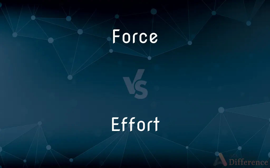 Force vs. Effort — What's the Difference?