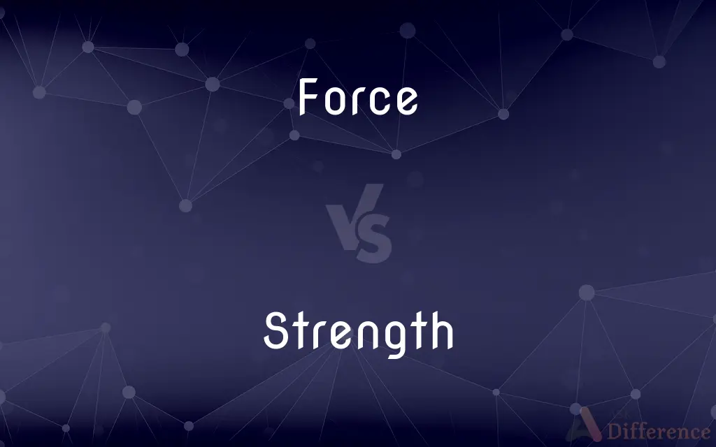 Force vs. Strength — What's the Difference?