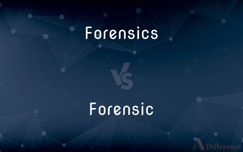 Forensics vs. Forensic — What's the Difference?