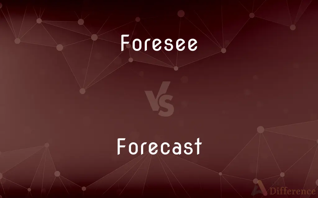 Foresee vs. Forecast — What's the Difference?