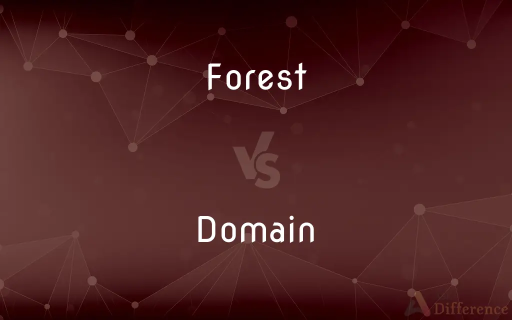Forest vs. Domain — What's the Difference?