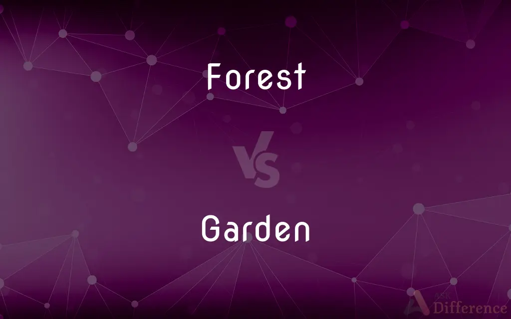 Forest vs. Garden — What's the Difference?