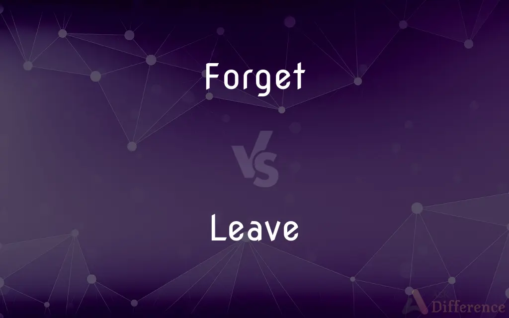 Forget vs. Leave — What's the Difference?