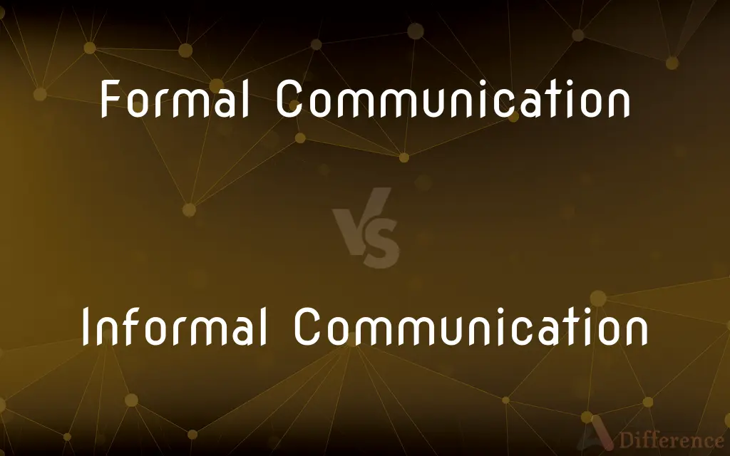 Formal Communication vs. Informal Communication — What's the Difference?