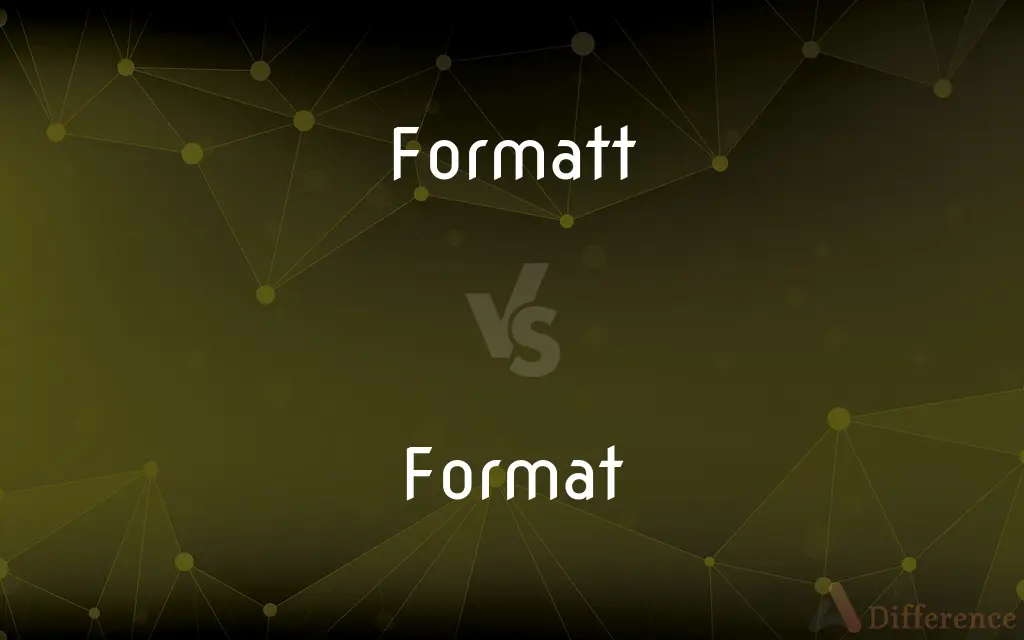 Formatt vs. Format — Which is Correct Spelling?