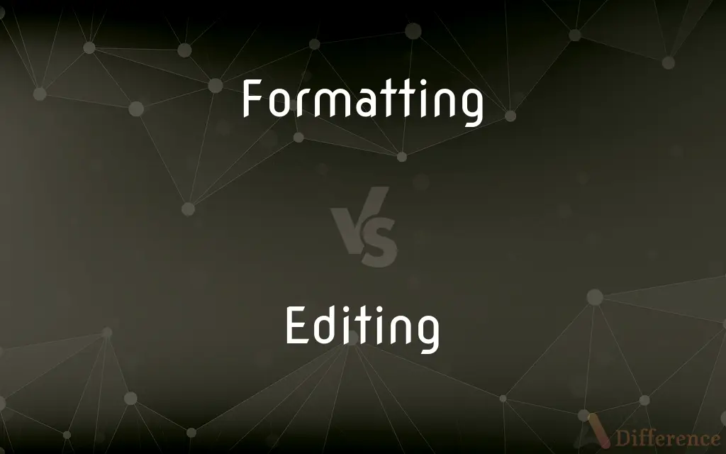 Formatting vs. Editing — What's the Difference?