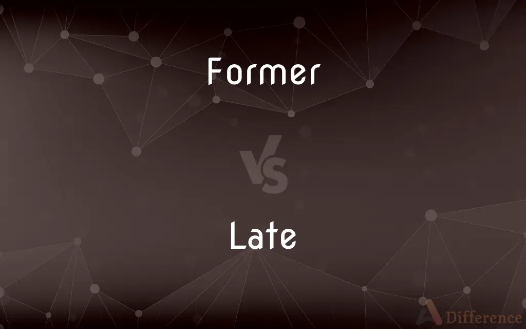 Former vs. Late — What's the Difference?