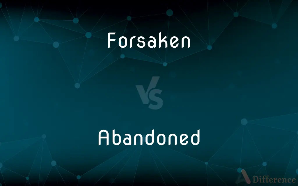 Forsaken vs. Abandoned — What's the Difference?