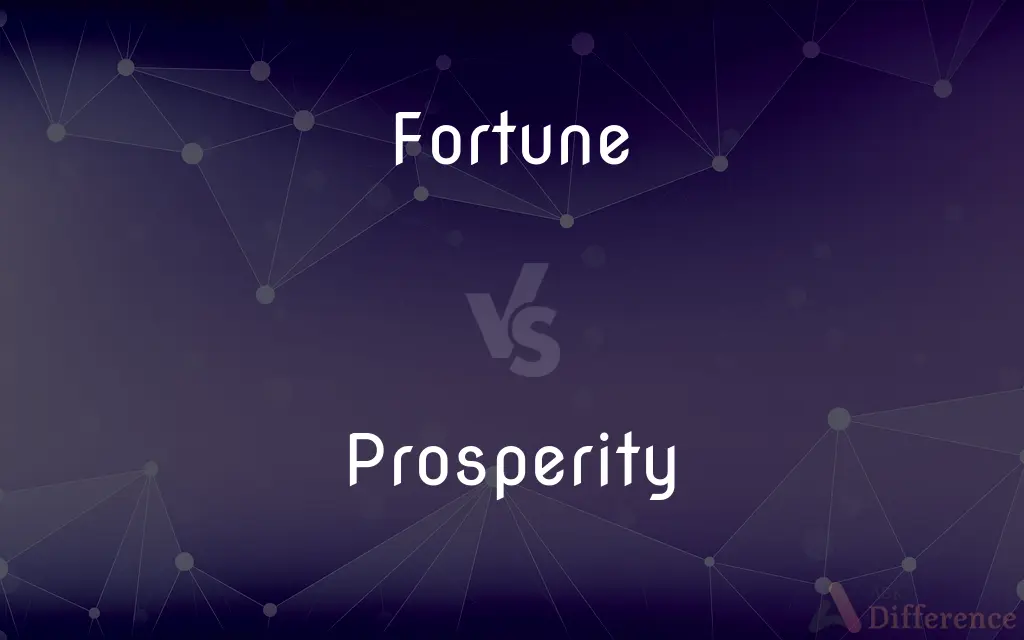 Fortune vs. Prosperity — What's the Difference?