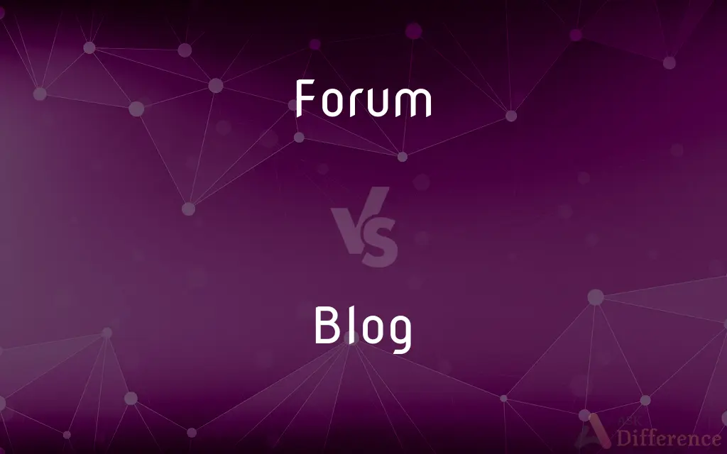 Forum vs. Blog — What's the Difference?