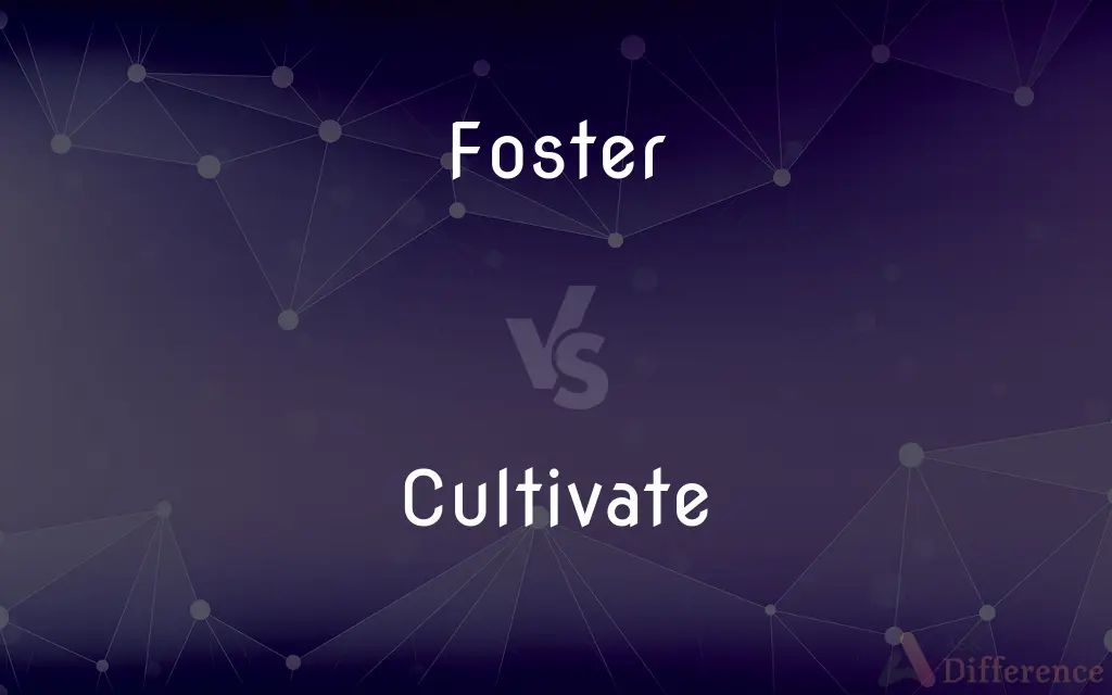 Foster vs. Cultivate — What's the Difference?